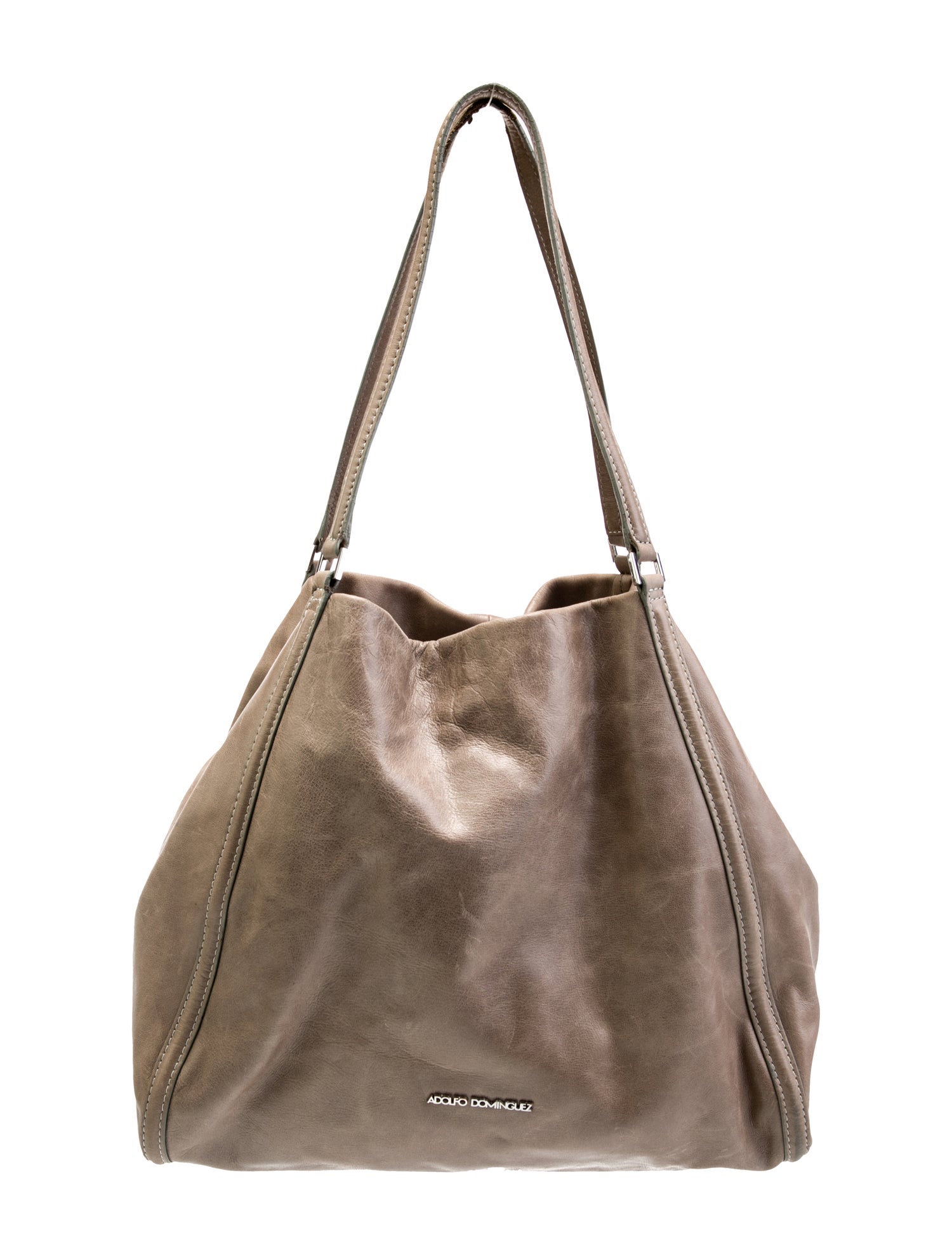 Adolfo Dominguez Leather Shoulder Bag