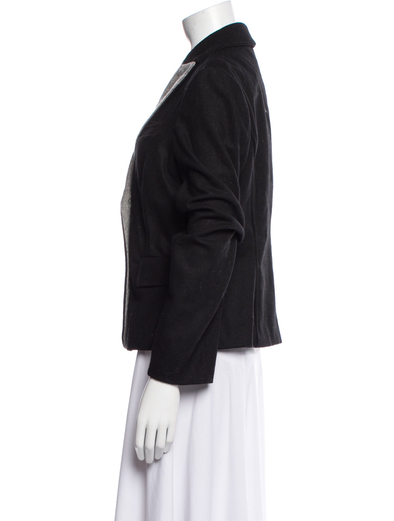 Adolfo Dominguez Colorblock Pattern Blazer