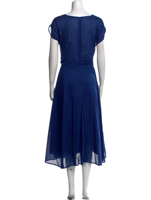 Adolfo Dominguez V-Neck Midi Length Dress