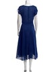 Adolfo Dominguez V-Neck Midi Length Dress