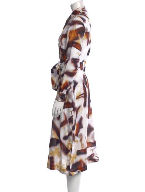 Adolfo Dominguez Tie-Dye Print Midi Length Dress