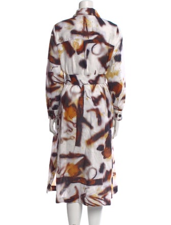 Adolfo Dominguez Tie-Dye Print Midi Length Dress