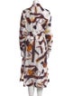 Adolfo Dominguez Tie-Dye Print Midi Length Dress