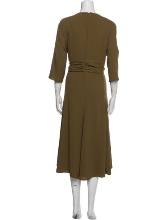 Adolfo Dominguez V-Neck Long Dress