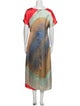 Adolfo Dominguez Printed Midi Length Dress