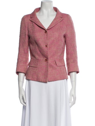 Adolfo Dominguez Tweed Pattern Blazer