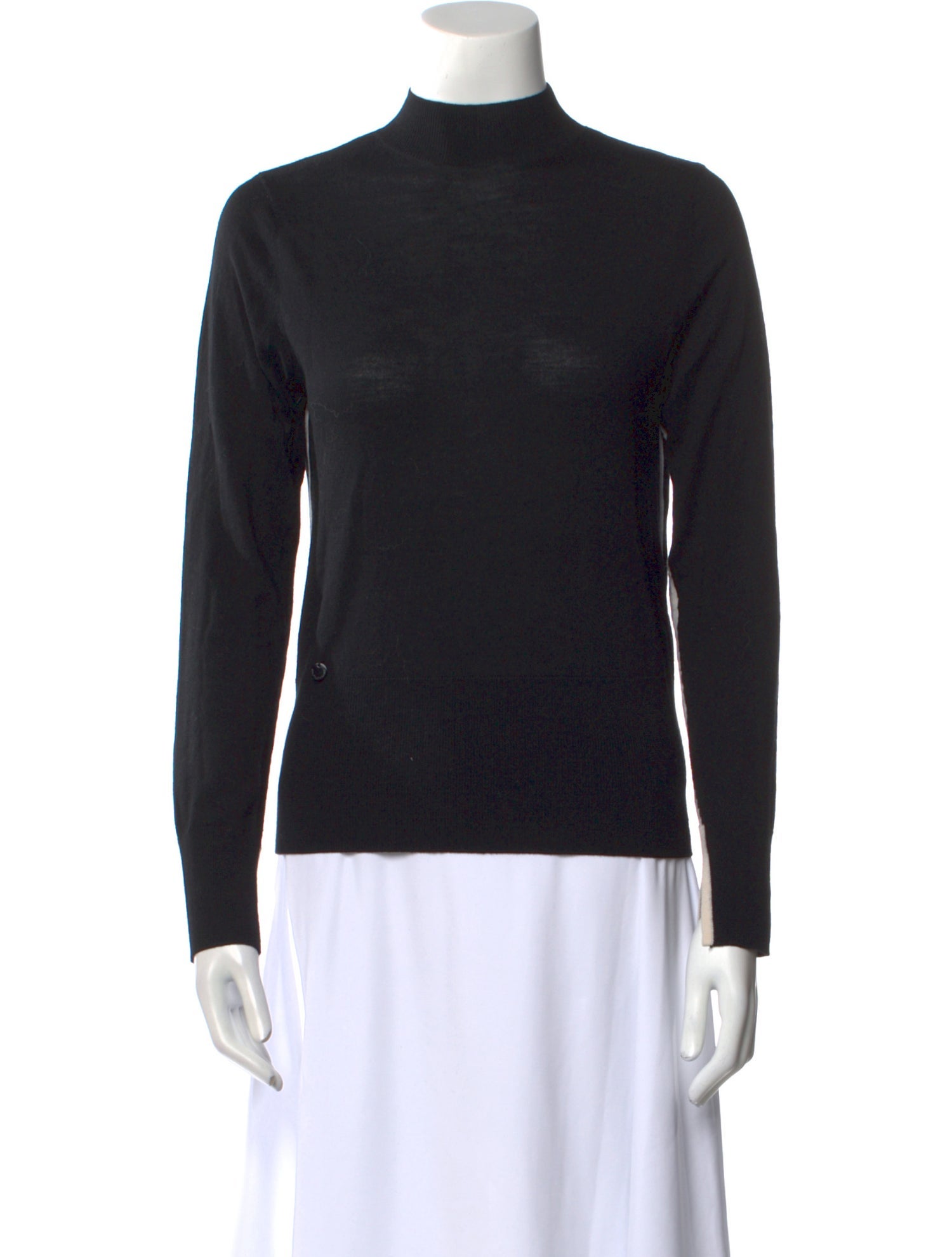 Adolfo Dominguez Merino Wool Mock Neck Sweater