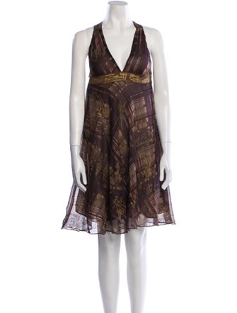 Adolfo Dominguez Printed Knee-Length Dress