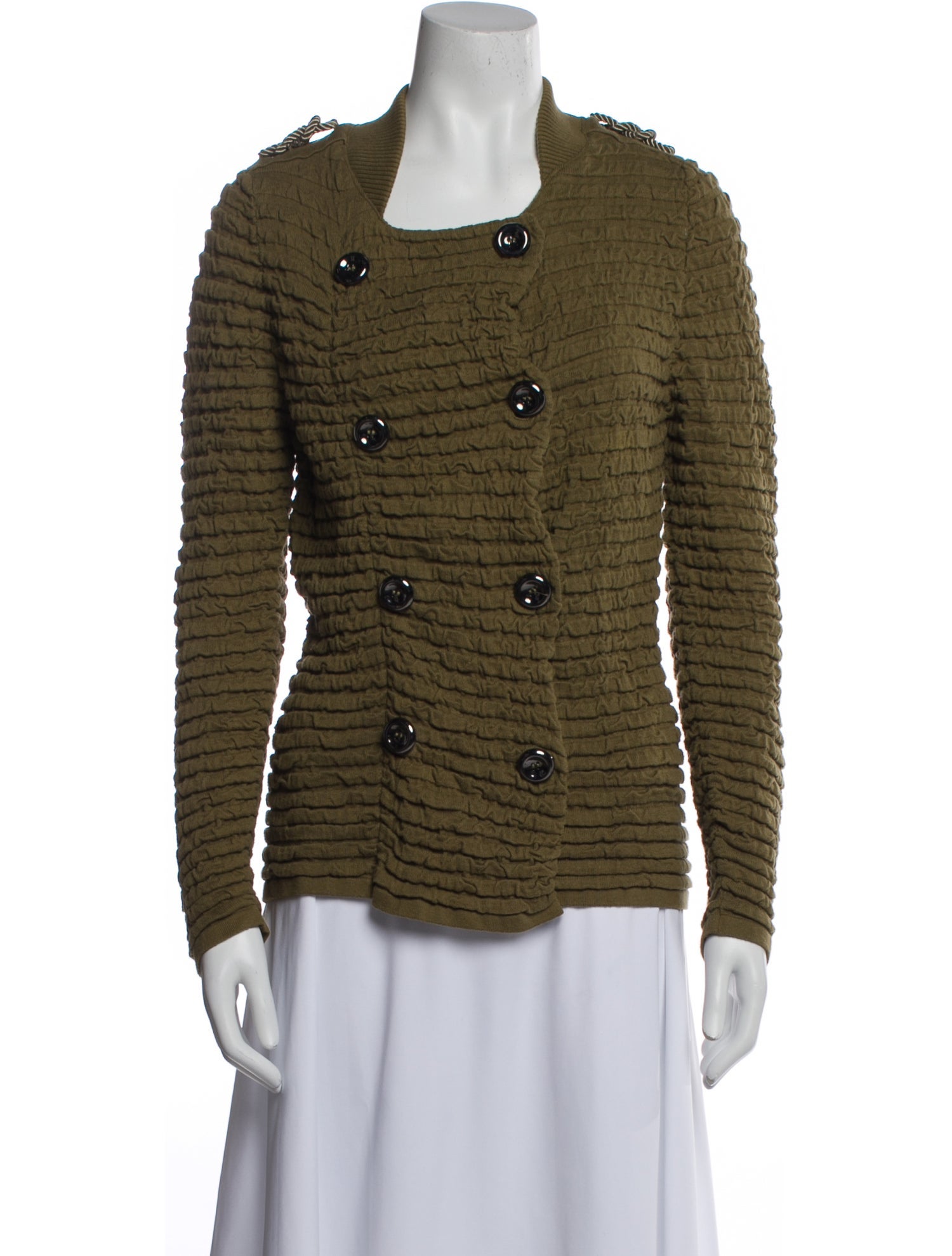 Adolfo Dominguez Tweed Pattern Blazer