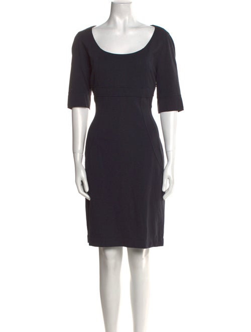 Adolfo Dominguez Scoop Neck Mini Dress