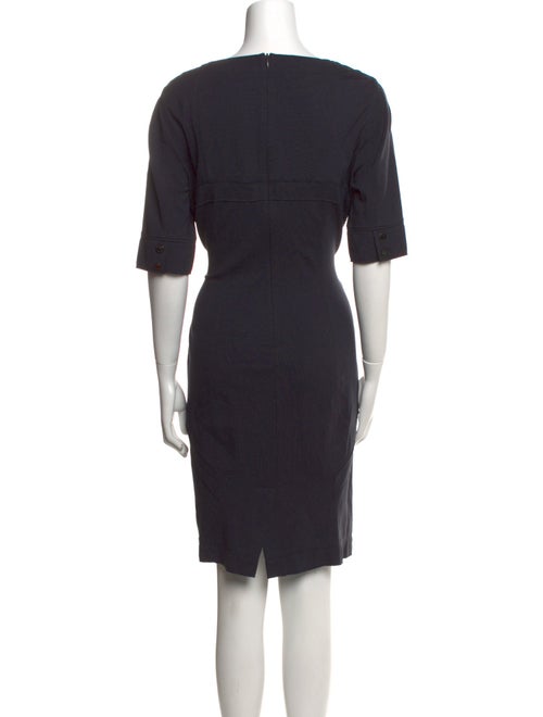 Adolfo Dominguez Scoop Neck Mini Dress