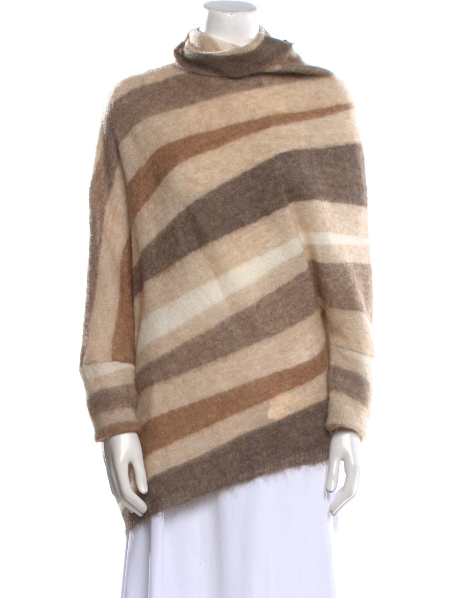 Adolfo Dominguez Striped Turtleneck Sweater