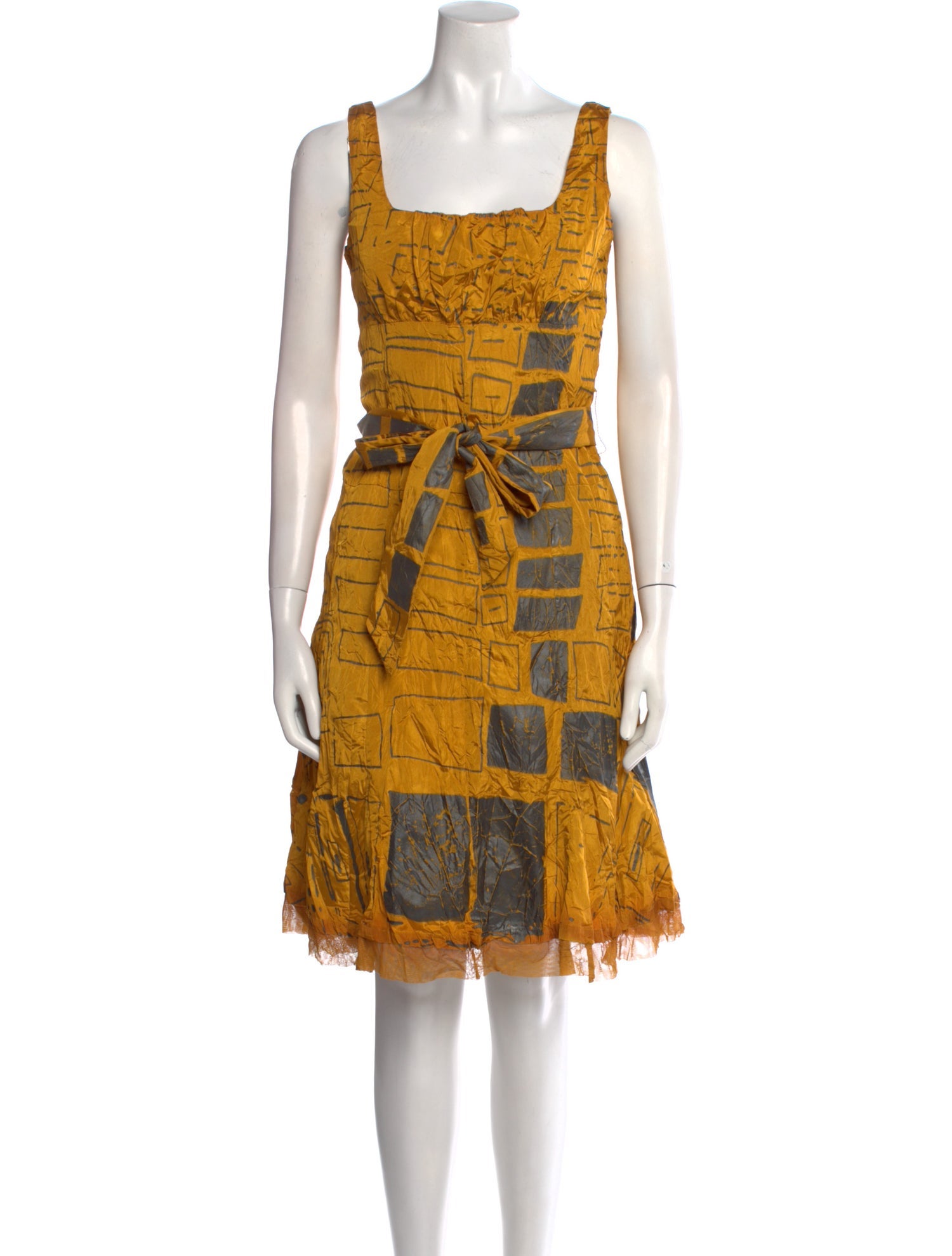 Adolfo Dominguez Printed Knee-Length Dress