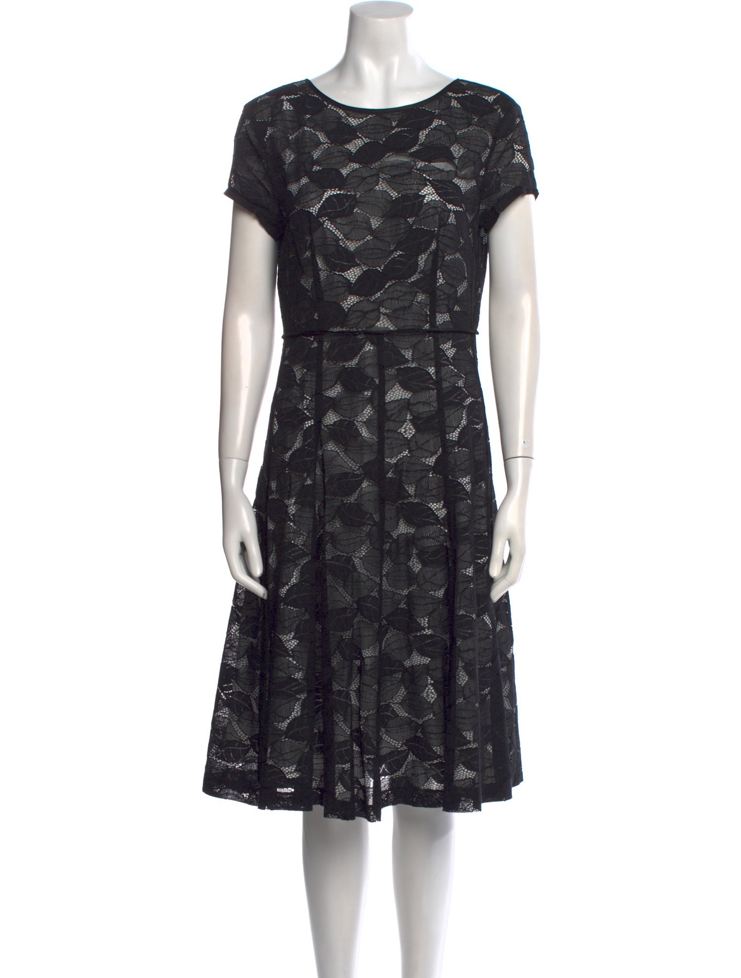 Adolfo Dominguez Lace Knee-Length Dress