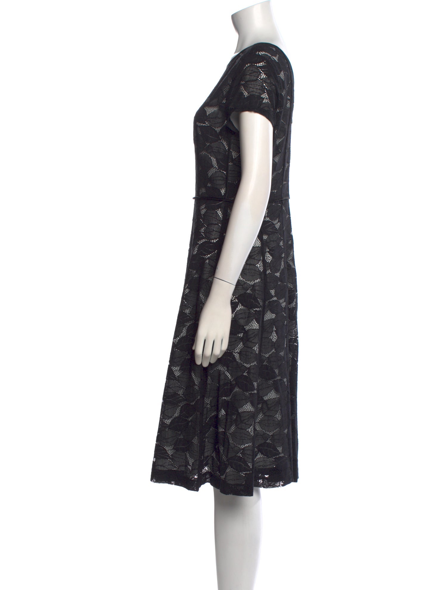 Adolfo Dominguez Lace Knee-Length Dress