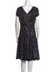 Adolfo Dominguez Lace Knee-Length Dress
