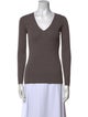 Adolfo Dominguez Merino Wool V-Neck Sweater