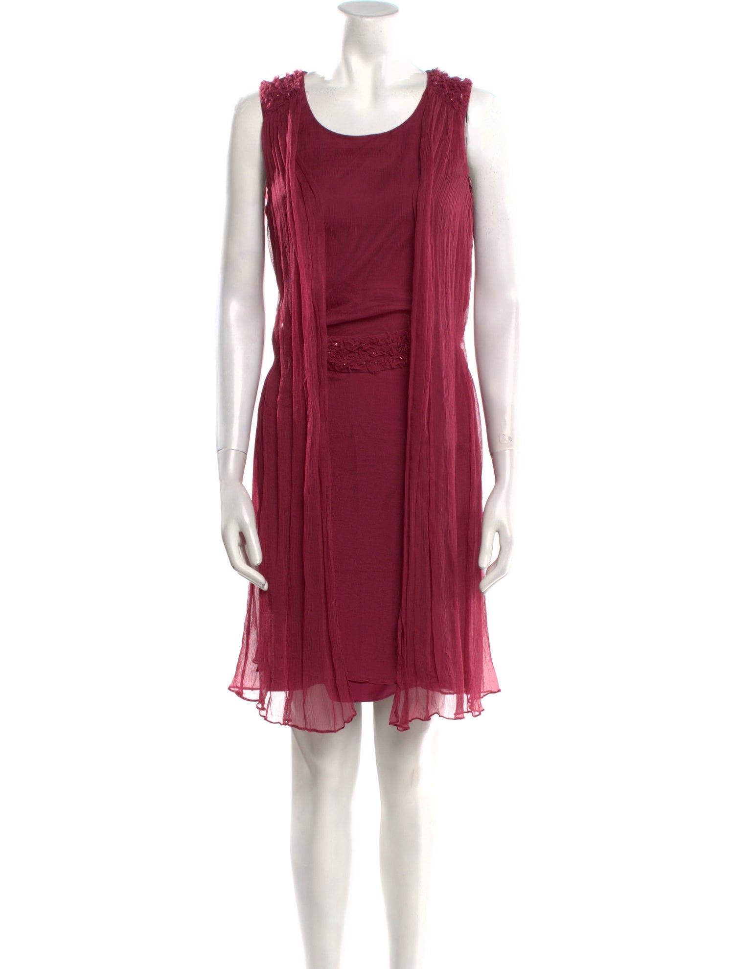 Adolfo Dominguez Silk Knee-Length Dress