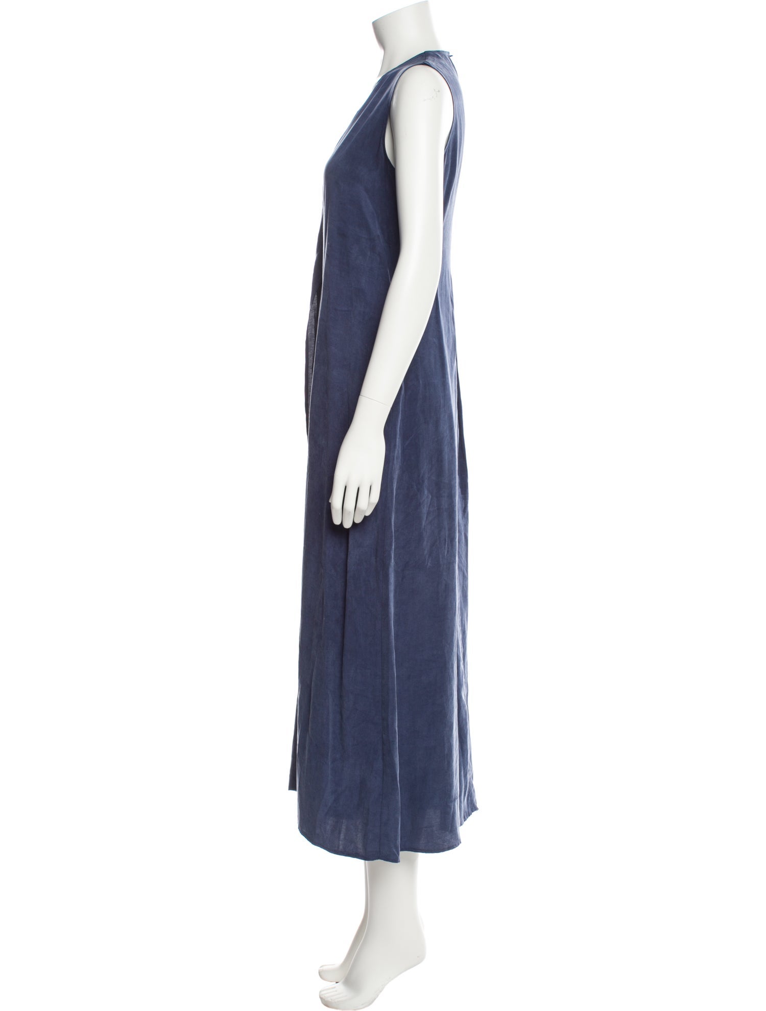 Adolfo Dominguez V-Neck Long Dress