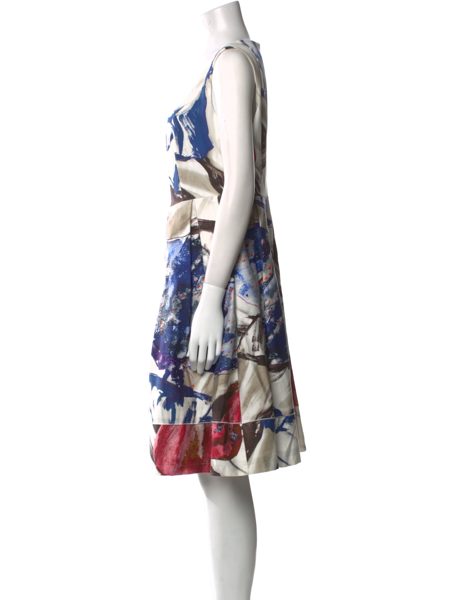 Adolfo Dominguez Floral Print Knee-Length Dress