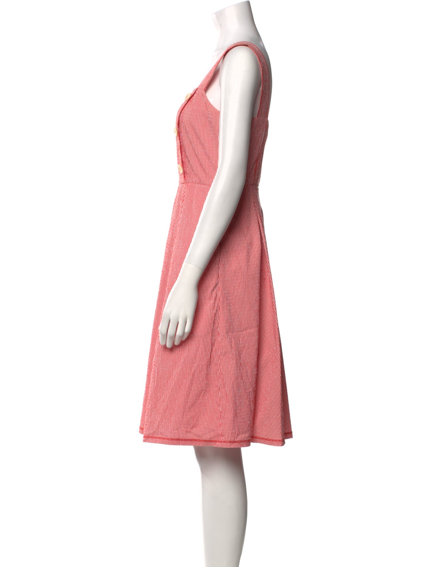 Adolfo Dominguez Striped Knee-Length Dress