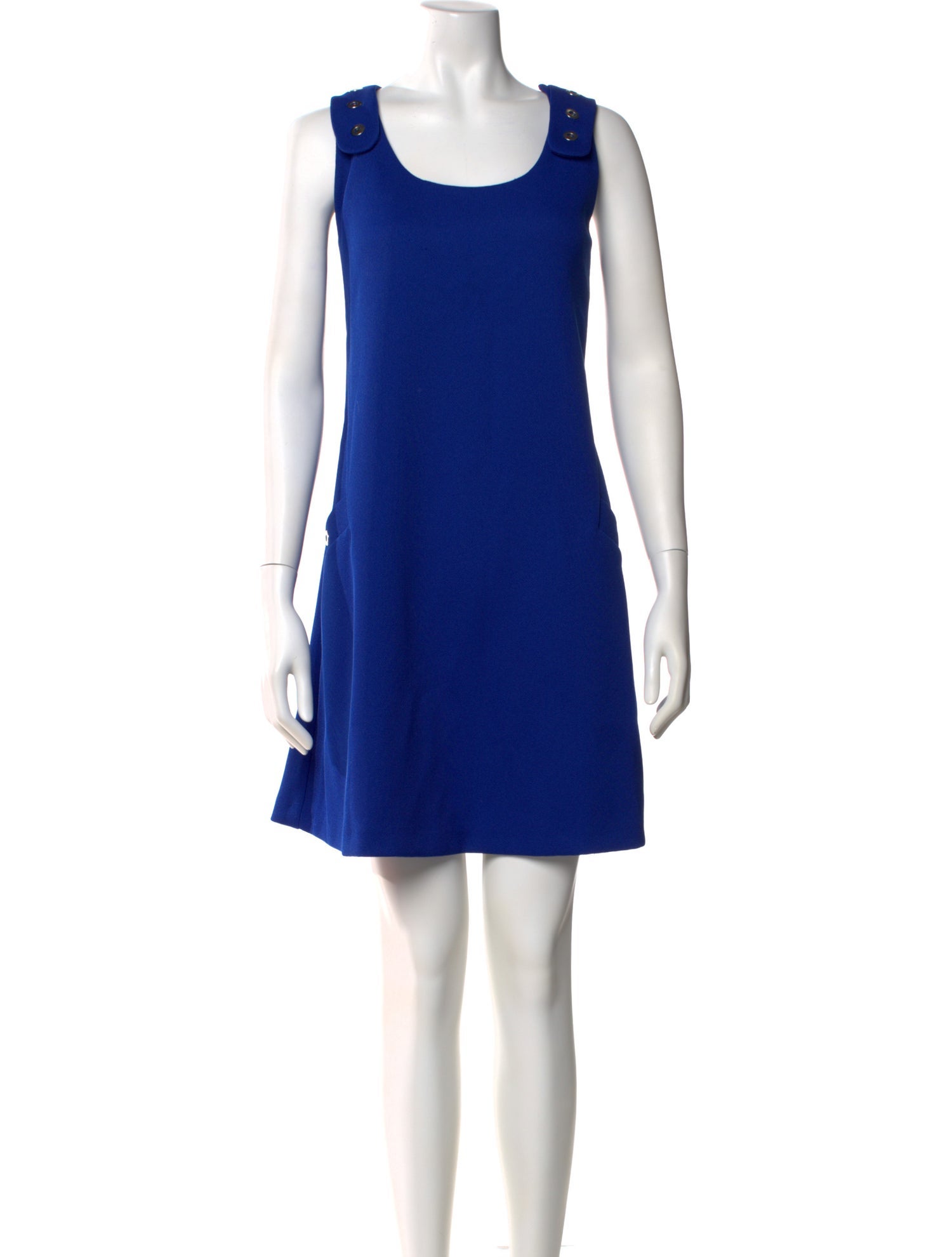 Adolfo Dominguez Scoop Neck Mini Dress