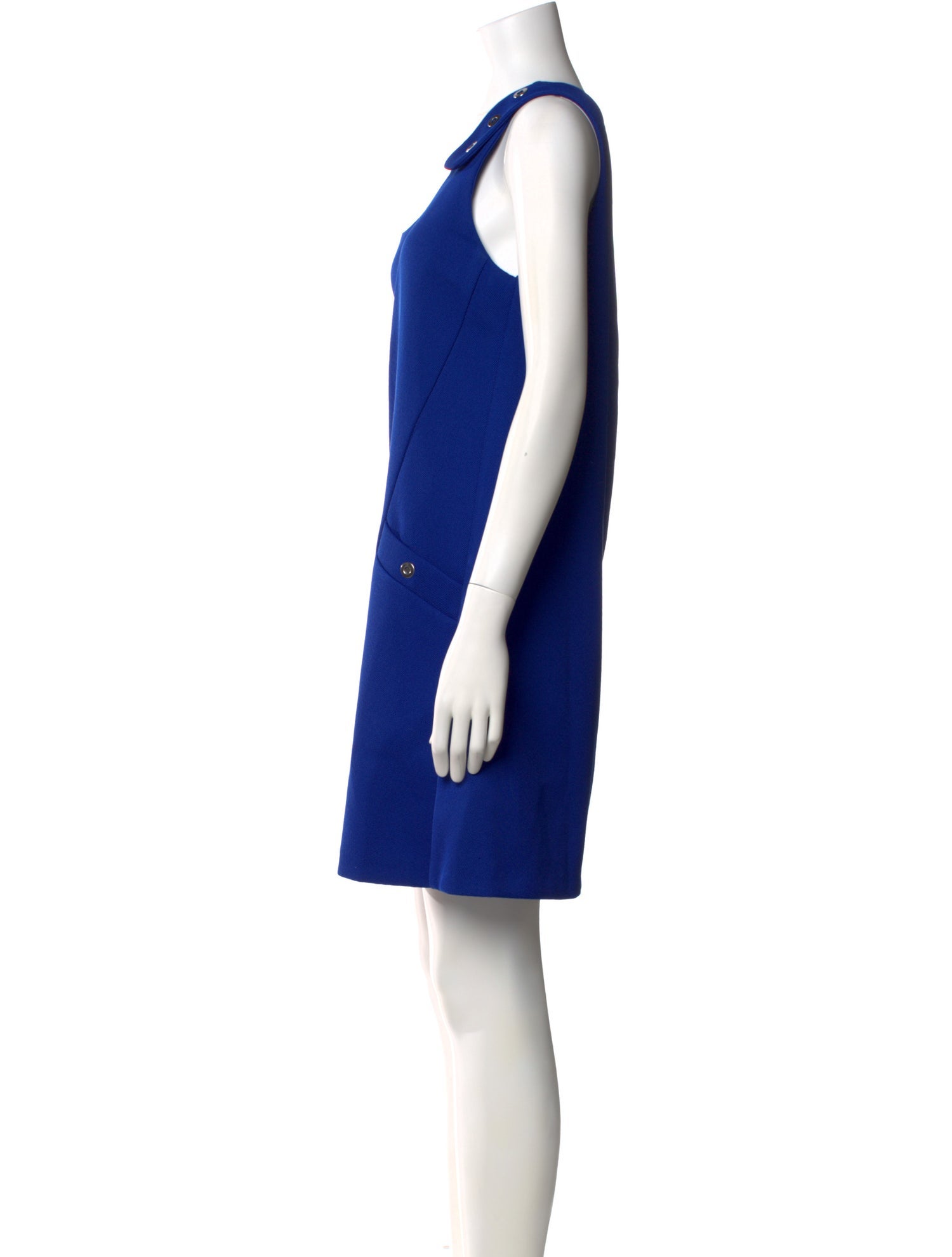 Adolfo Dominguez Scoop Neck Mini Dress