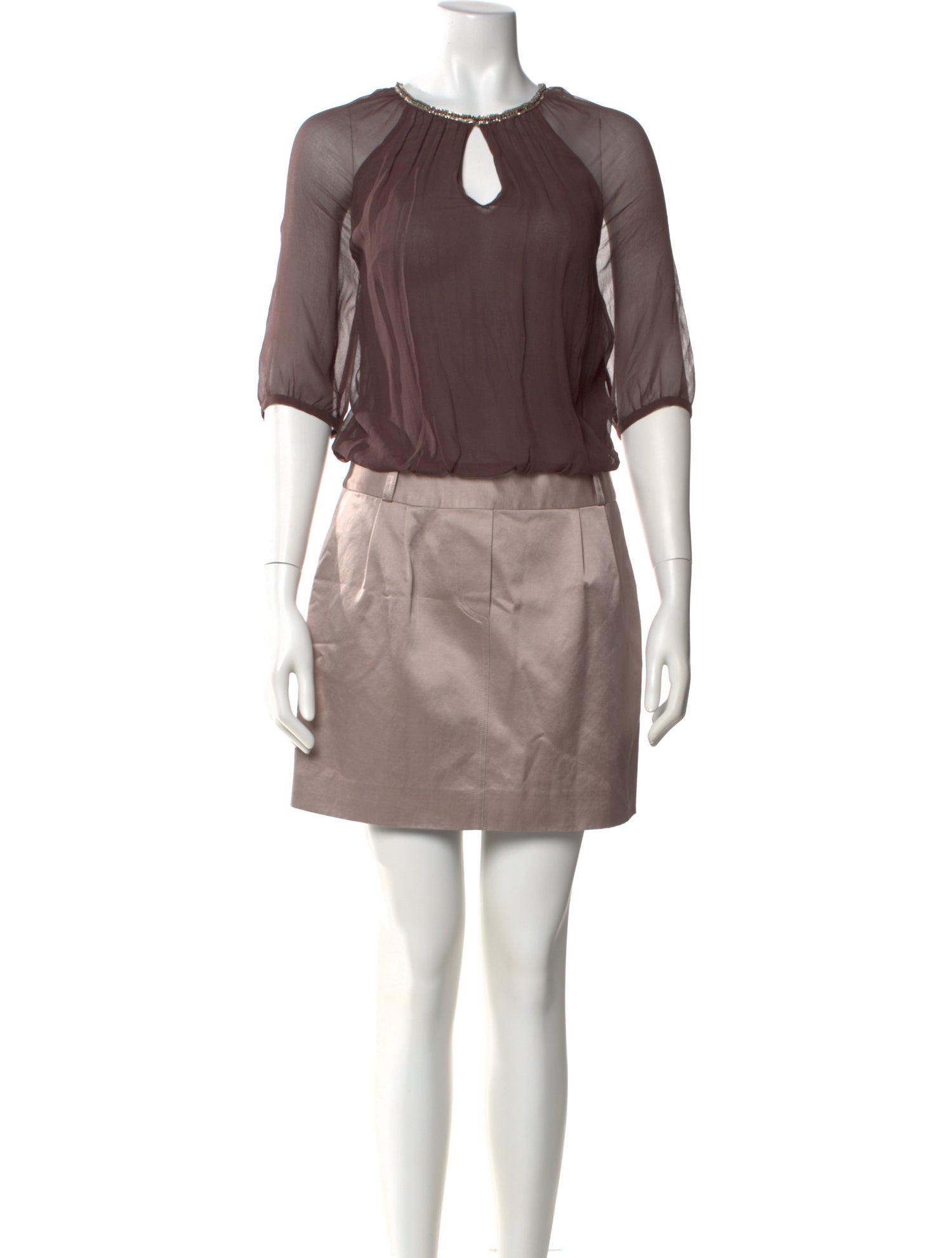 Adolfo Dominguez Silk Mini Dress