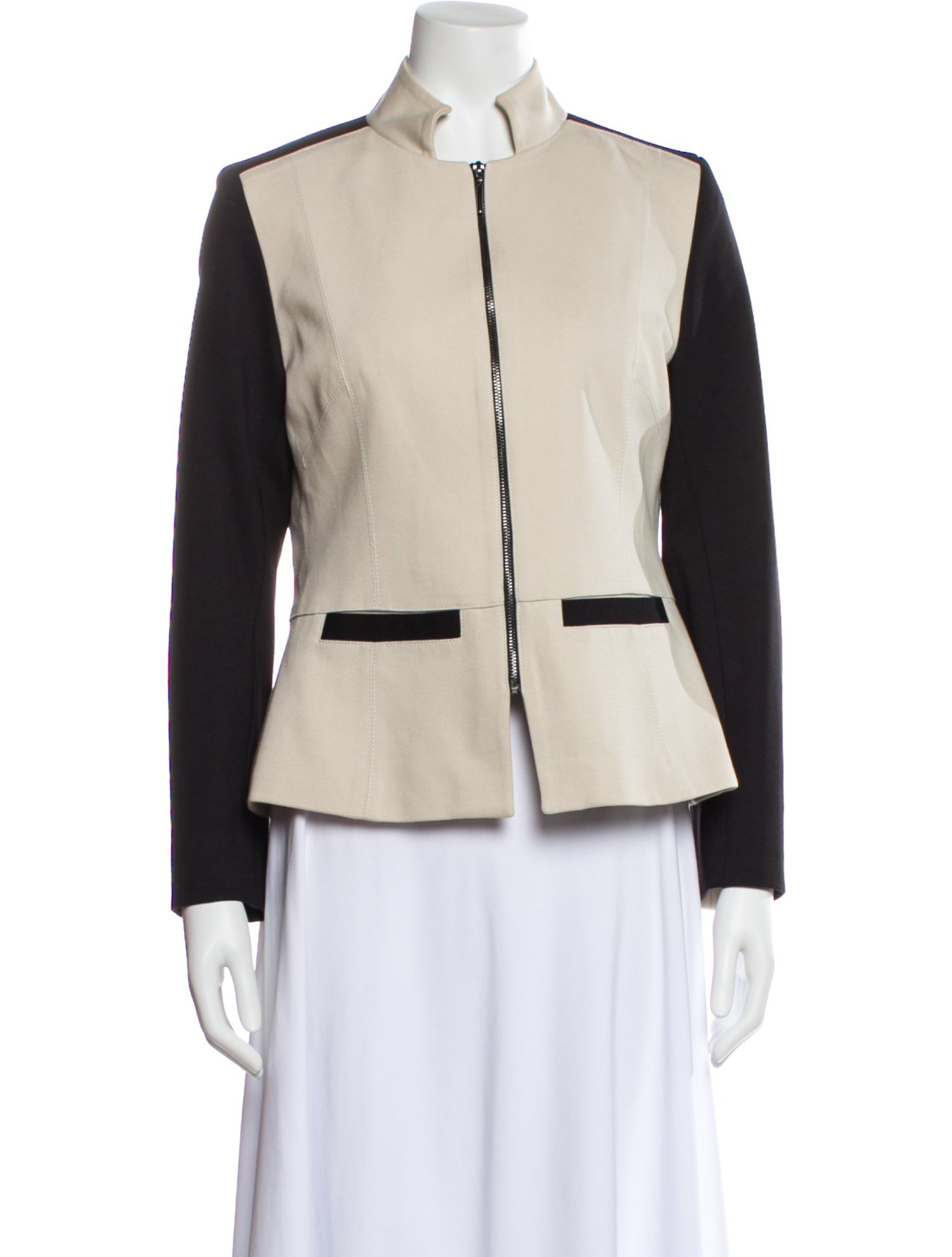 Adolfo Dominguez Colorblock Pattern Jacket