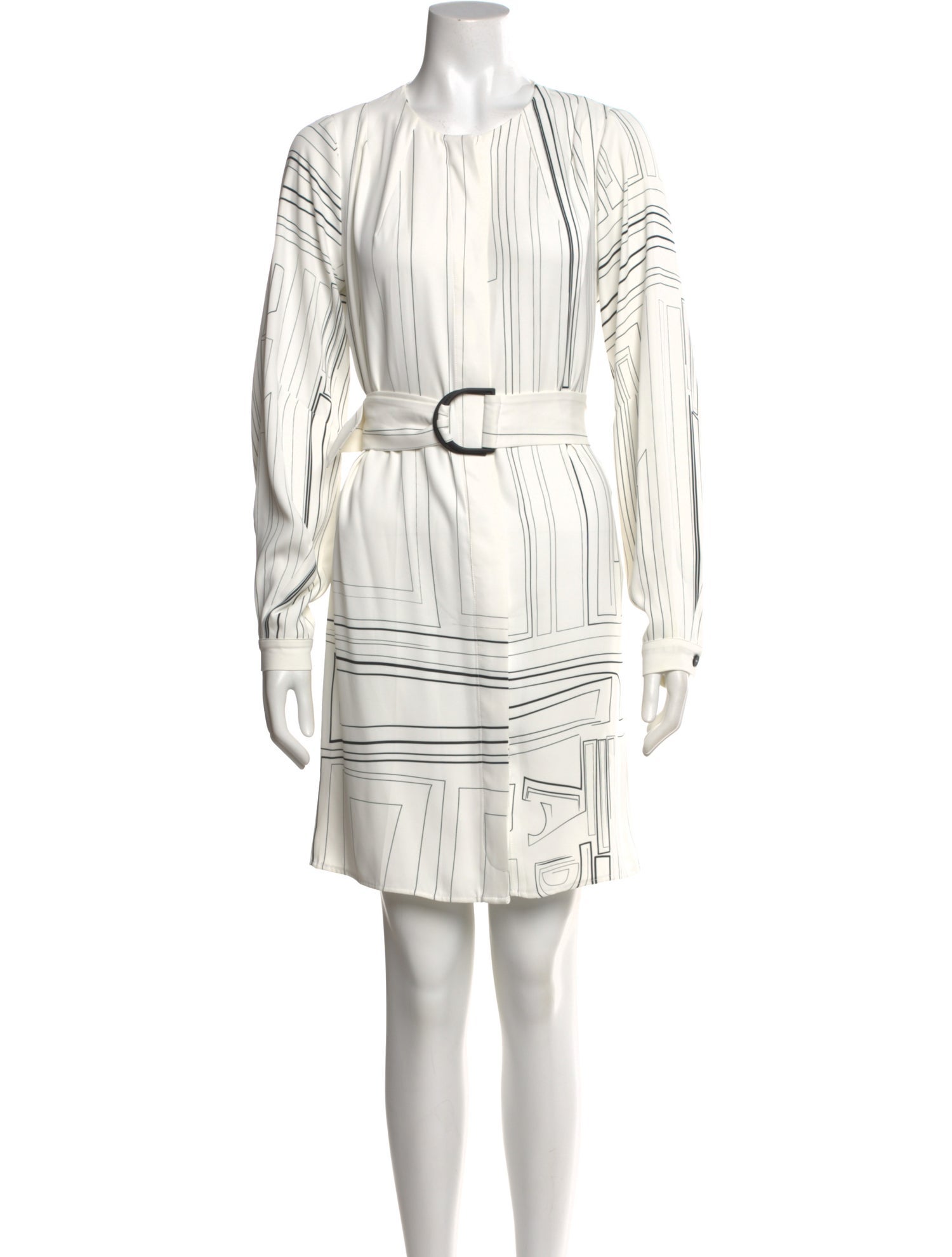 Adolfo Dominguez Striped Mini Dress
