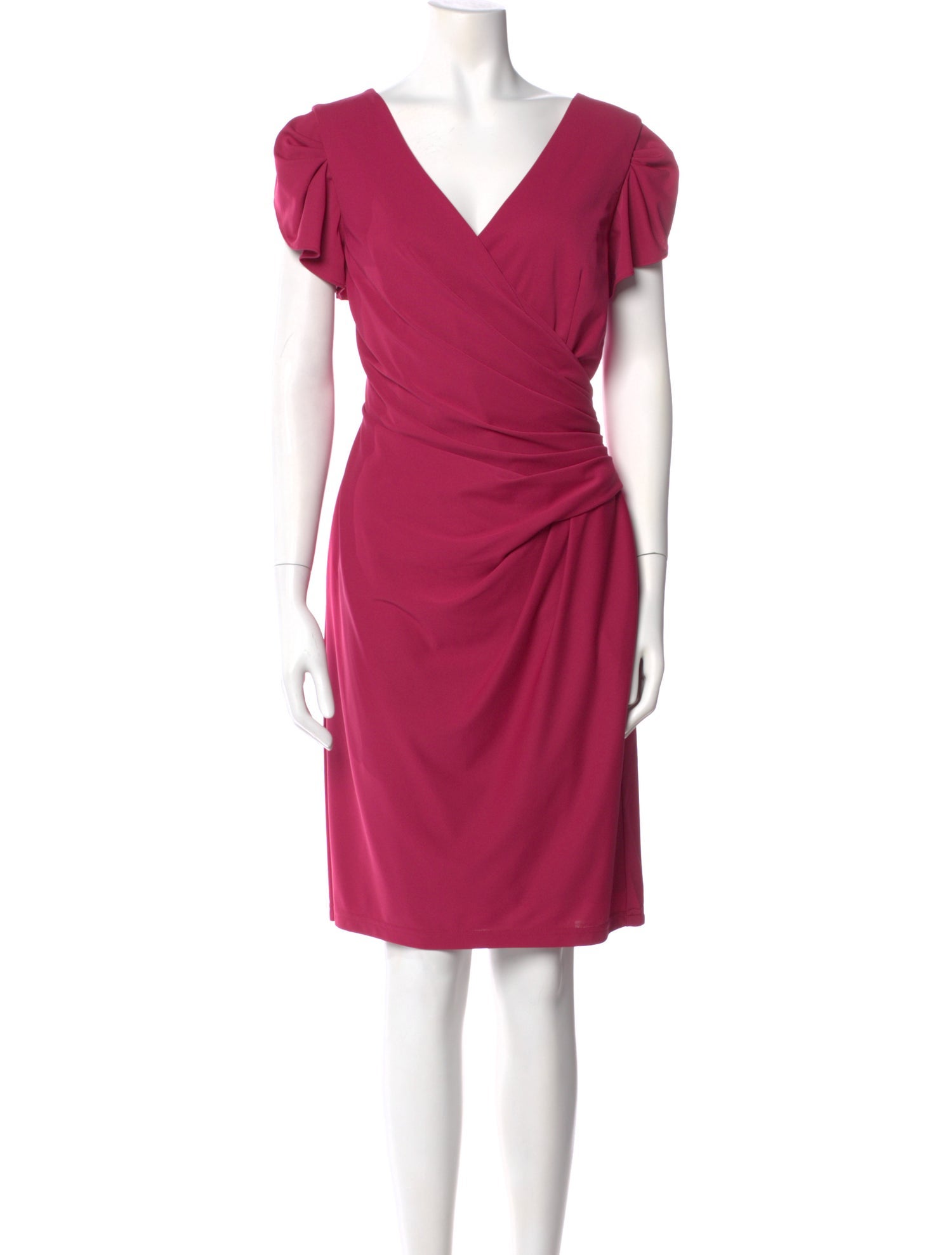 Adolfo Dominguez V-Neck Knee-Length Dress w/ Tags