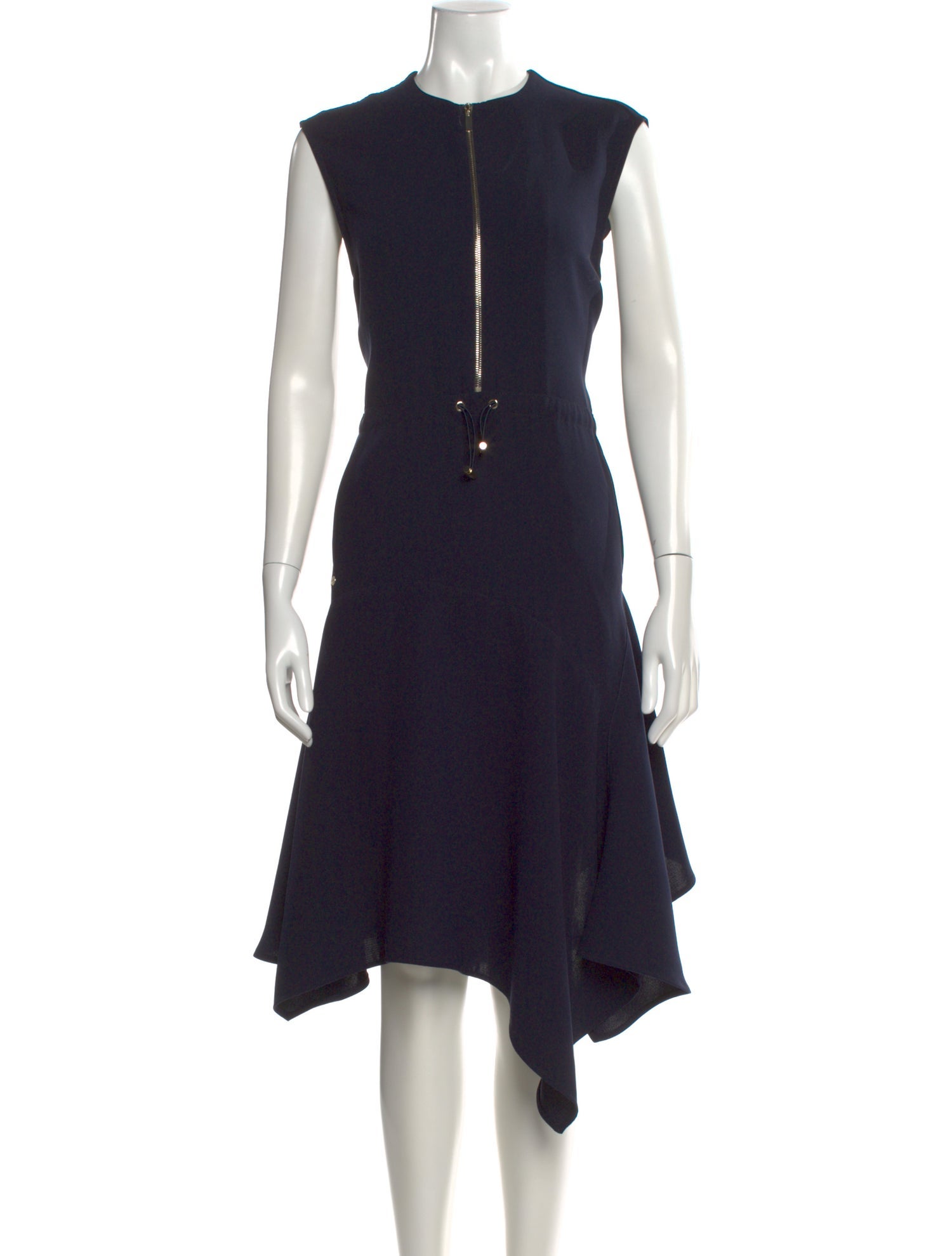 Adolfo Dominguez Crew Neck Midi Length Dress