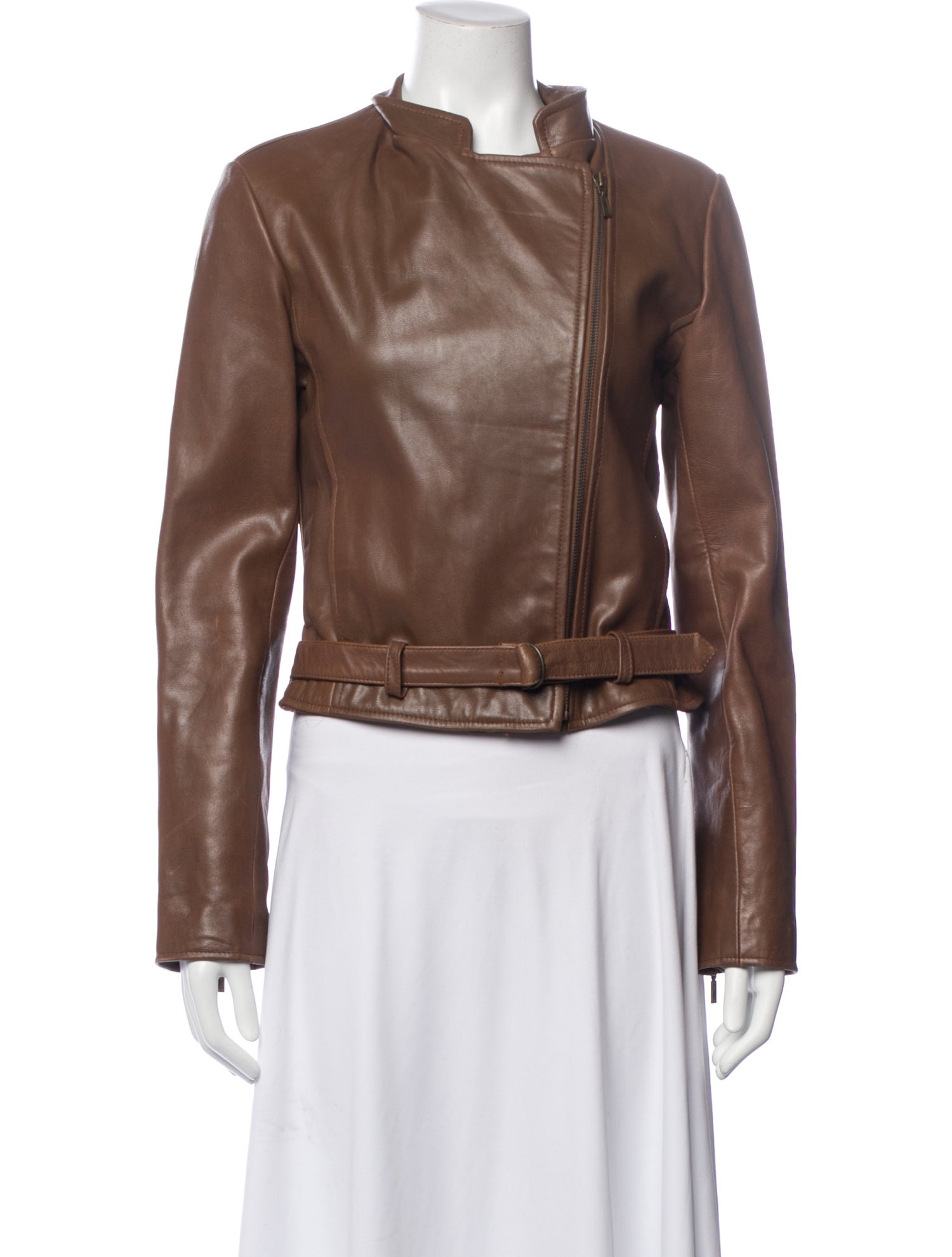 Adolfo Dominguez Leather Biker Jacket