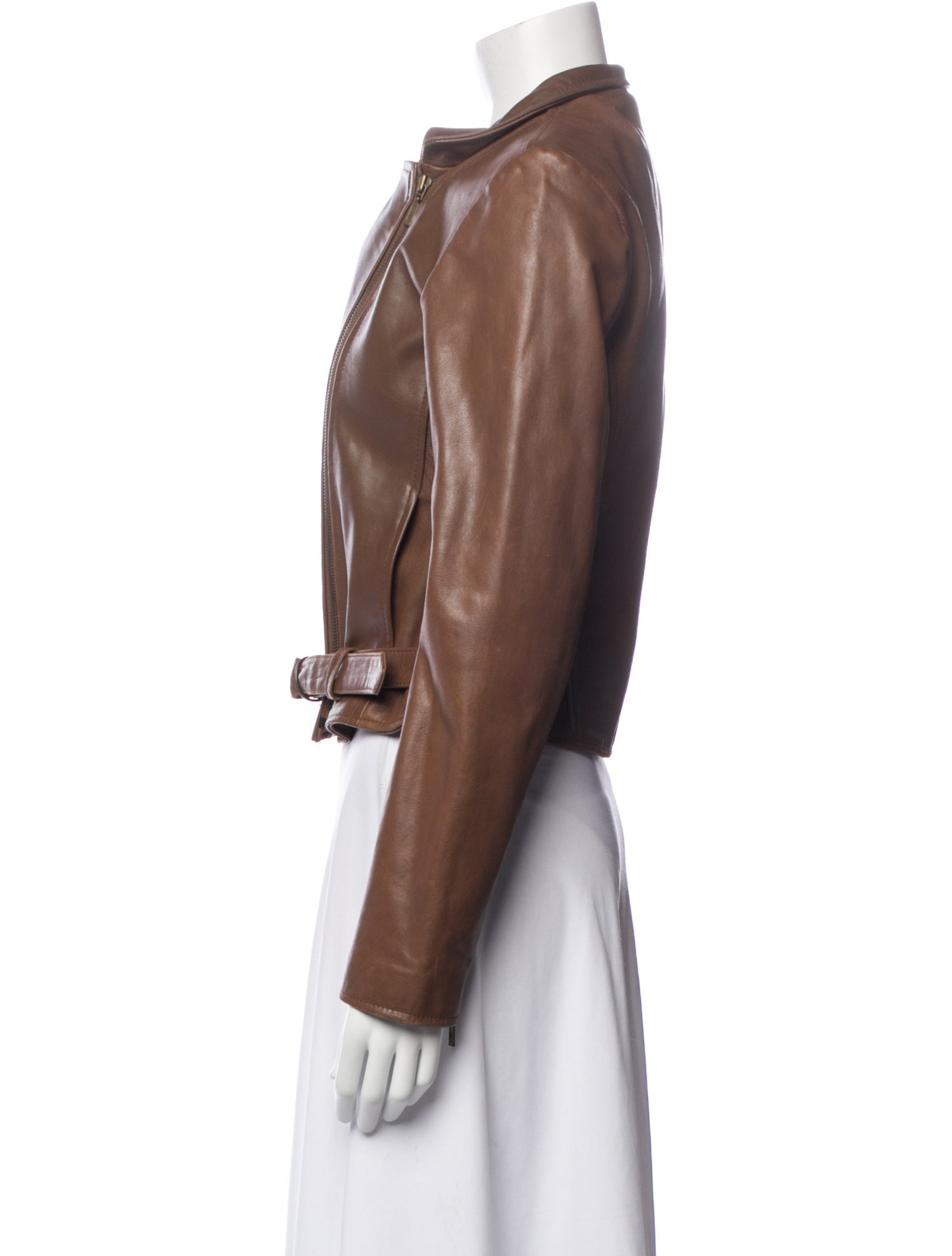 Adolfo Dominguez Leather Biker Jacket