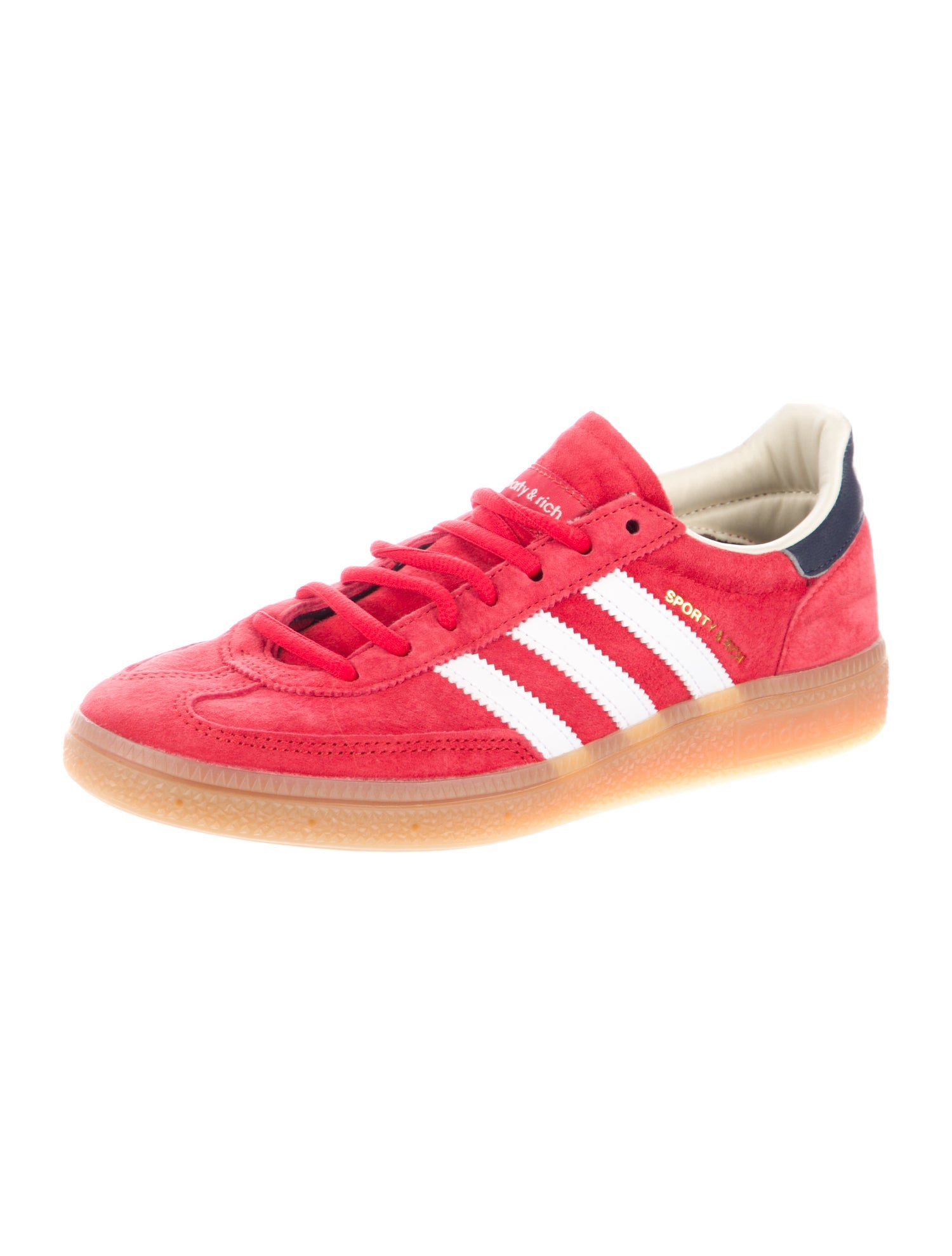 Sporty & Rich x Adidas Suede Striped Sneakers