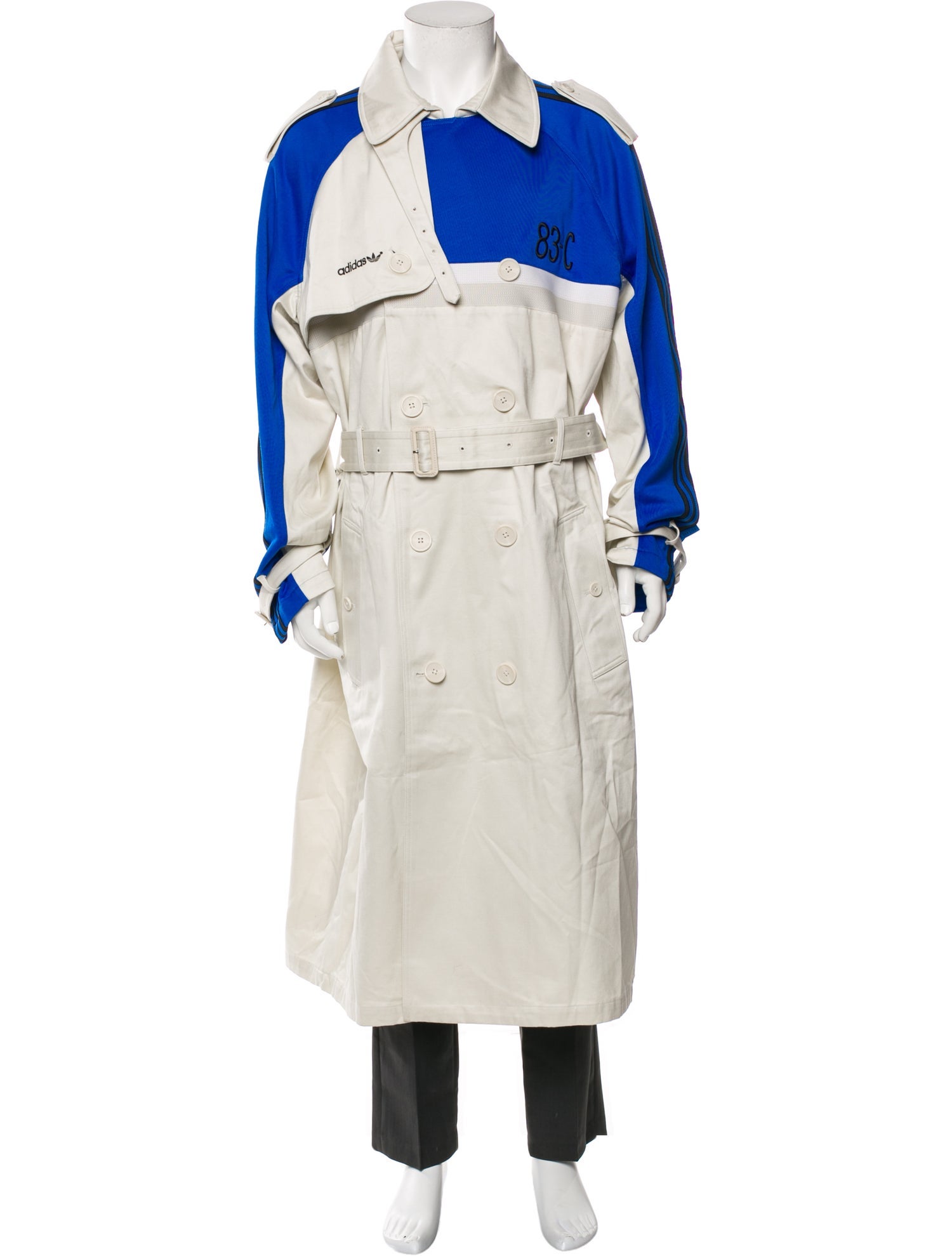 adidas Originals 2023 Blue Version Trench Coat