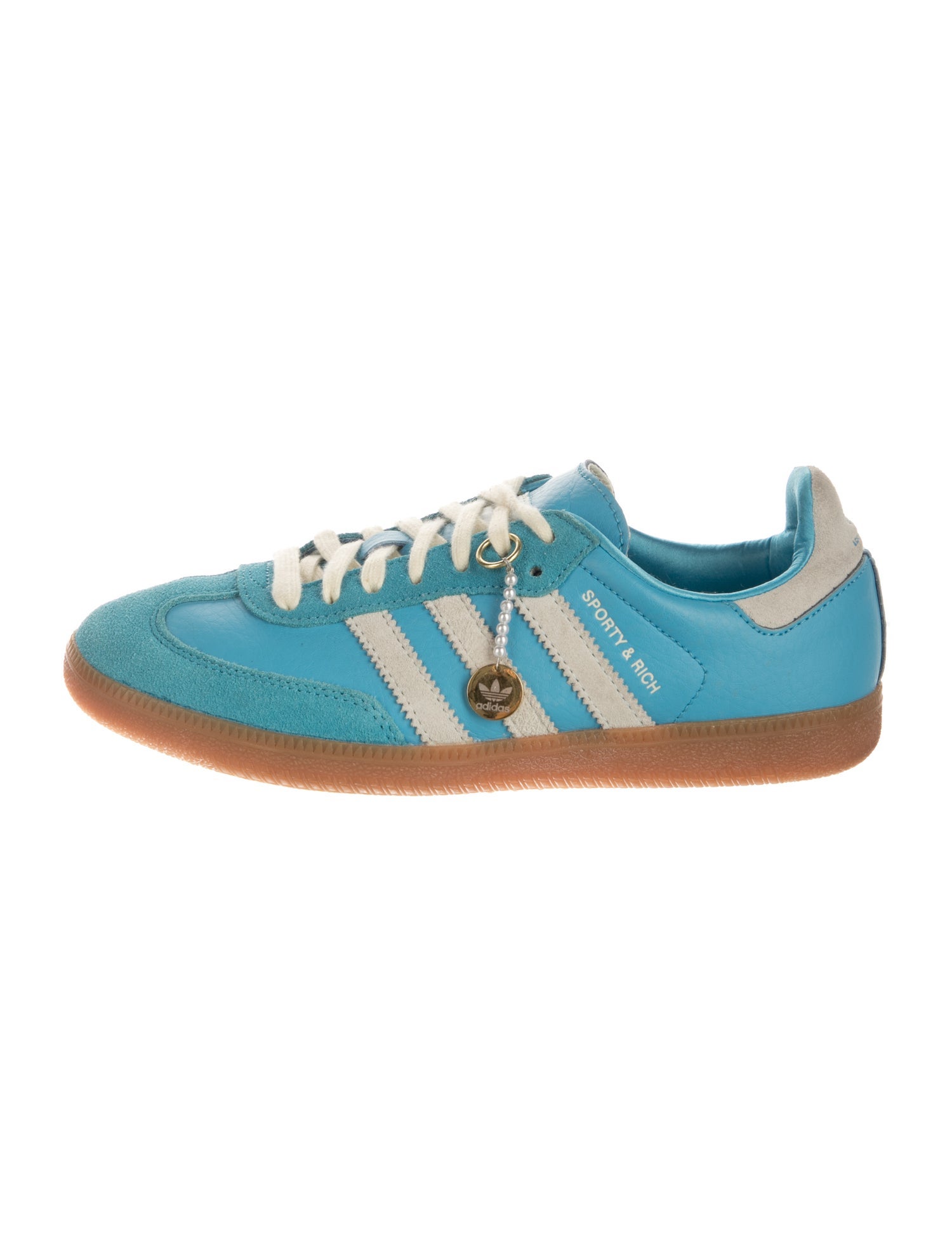 Adidas Original x Sporty & Rich Leather Striped Sneakers