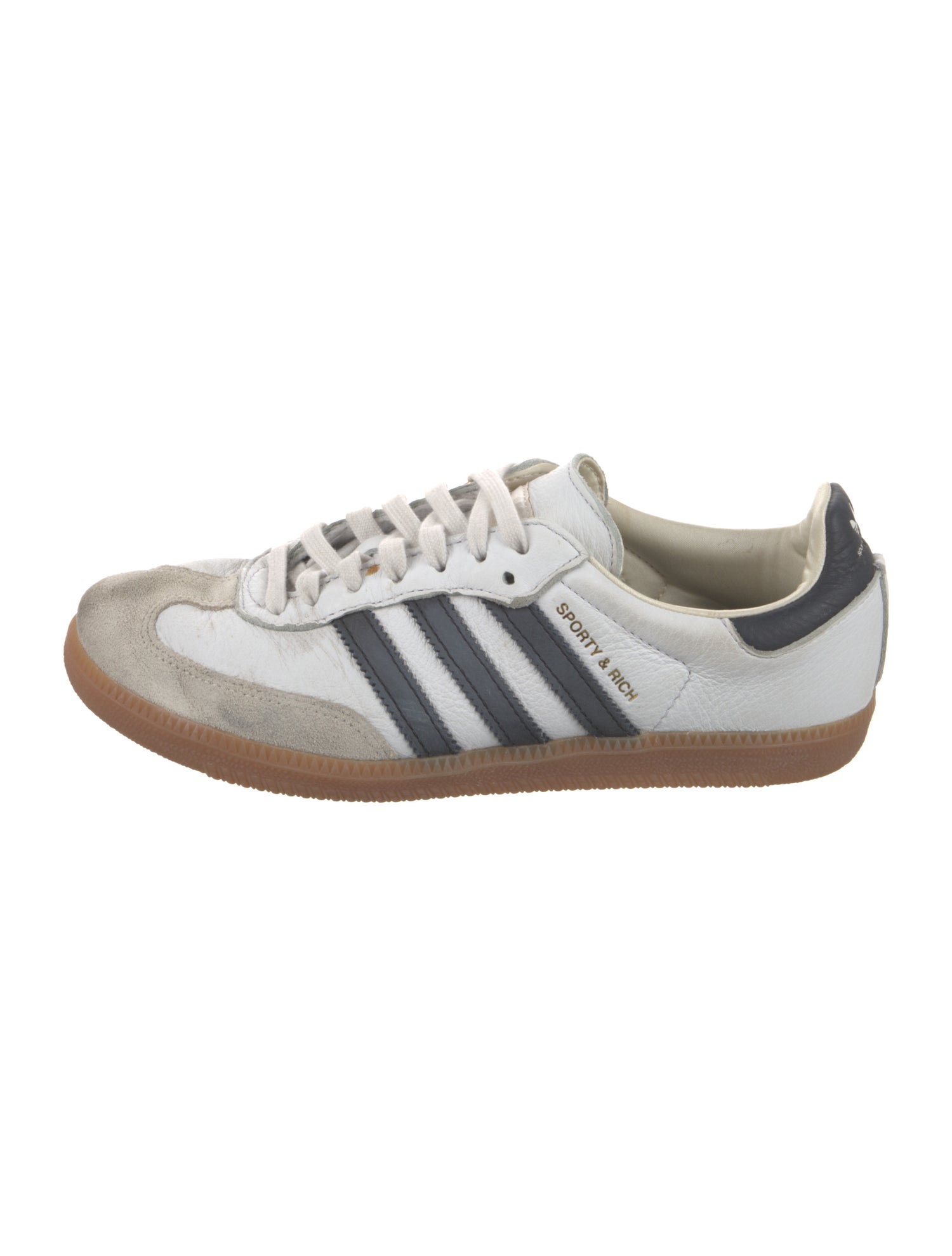 Adidas Original x Sporty & Rich Leather Colorblock Pattern Sneakers