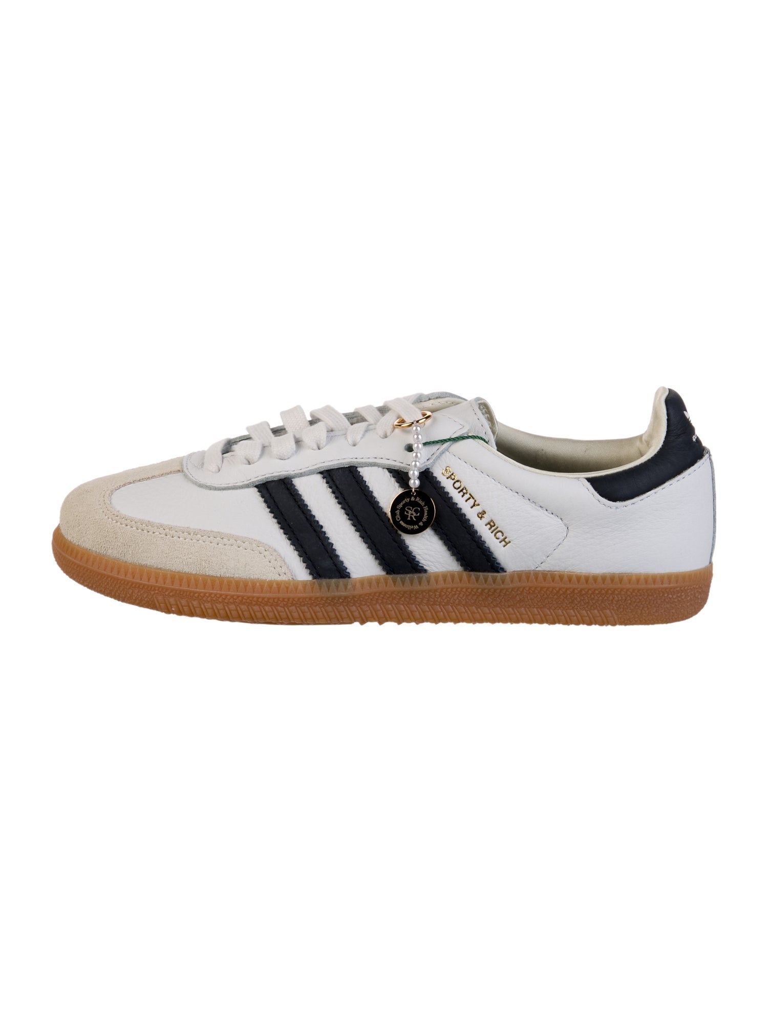 Adidas Original x Sporty & Rich Leather Printed Sneakers