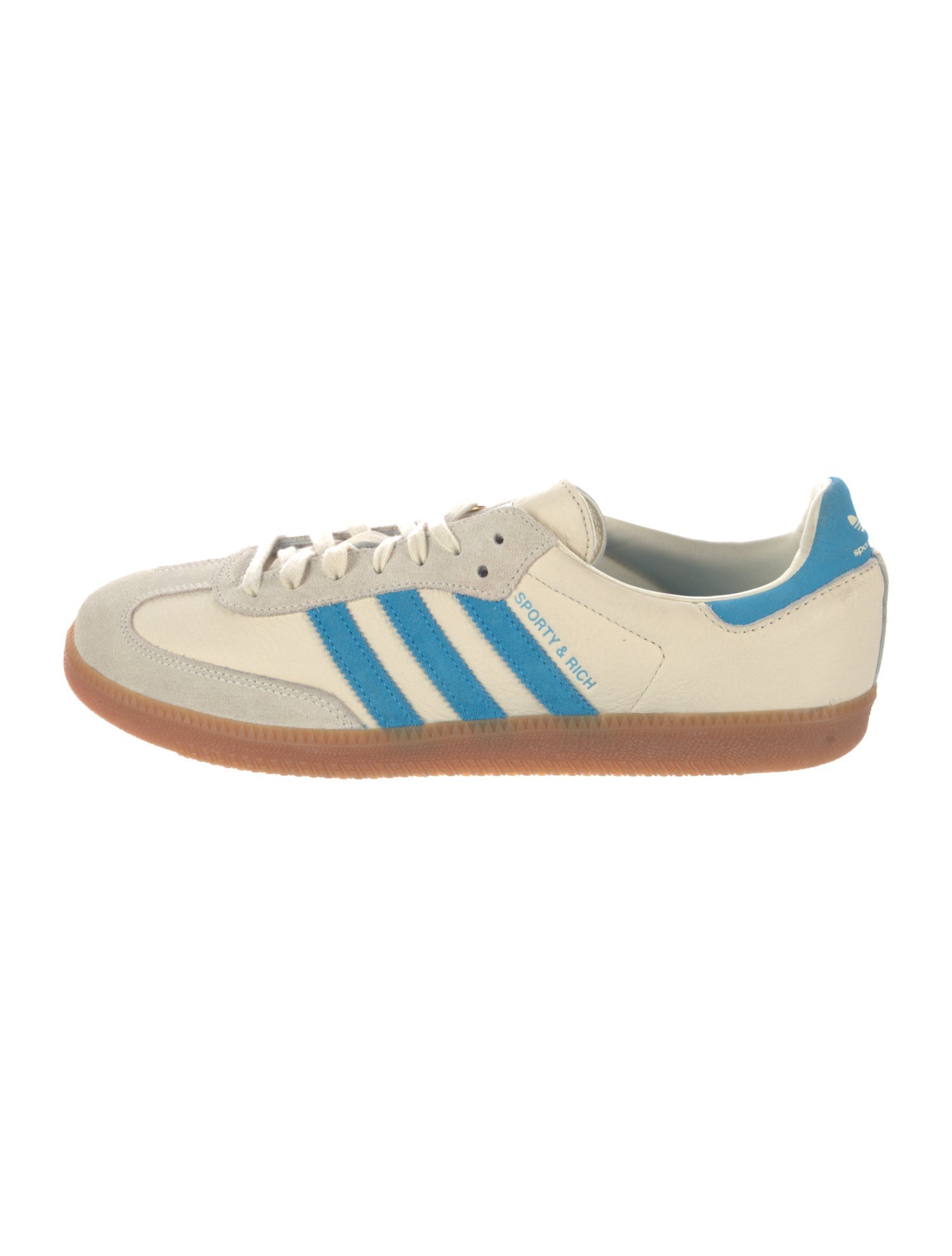 Adidas Original x Sporty & Rich Suede Colorblock Pattern Sneakers