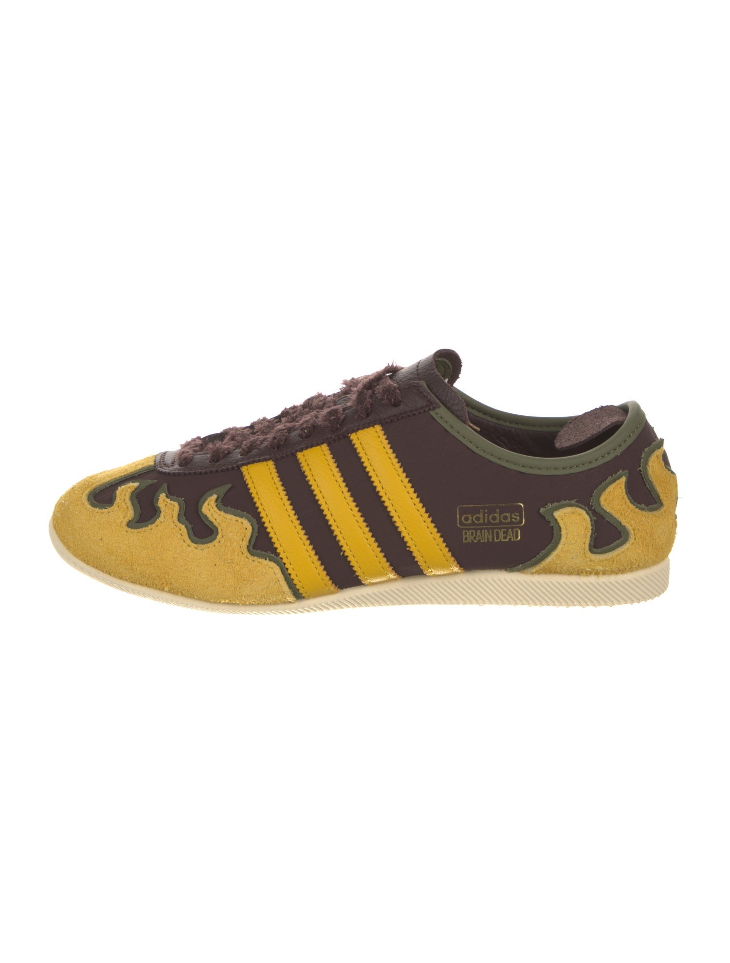 Adidas x Braindead Leather Printed Athletic Sneakers w/ Tags