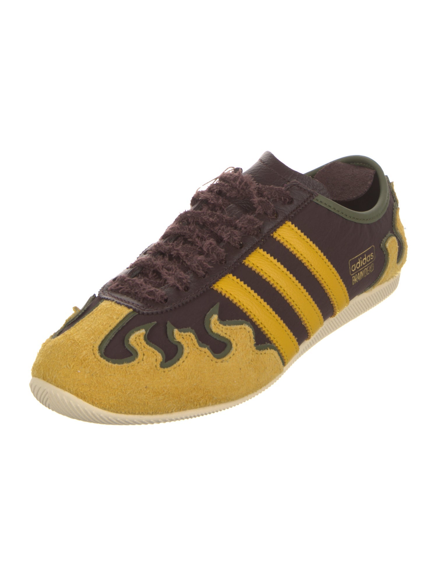 Adidas x Braindead Leather Printed Athletic Sneakers w/ Tags