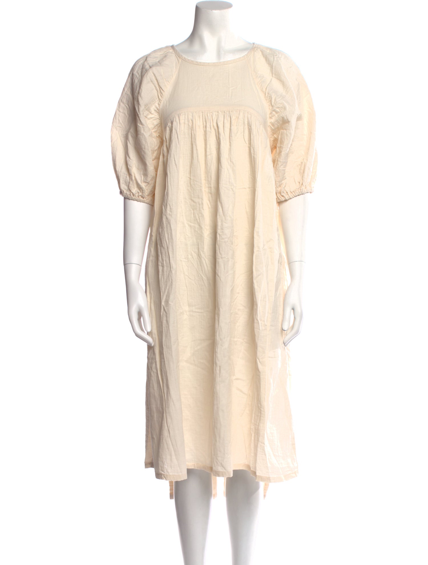 Atelier Delphine Scoop Neck Midi Length Dress