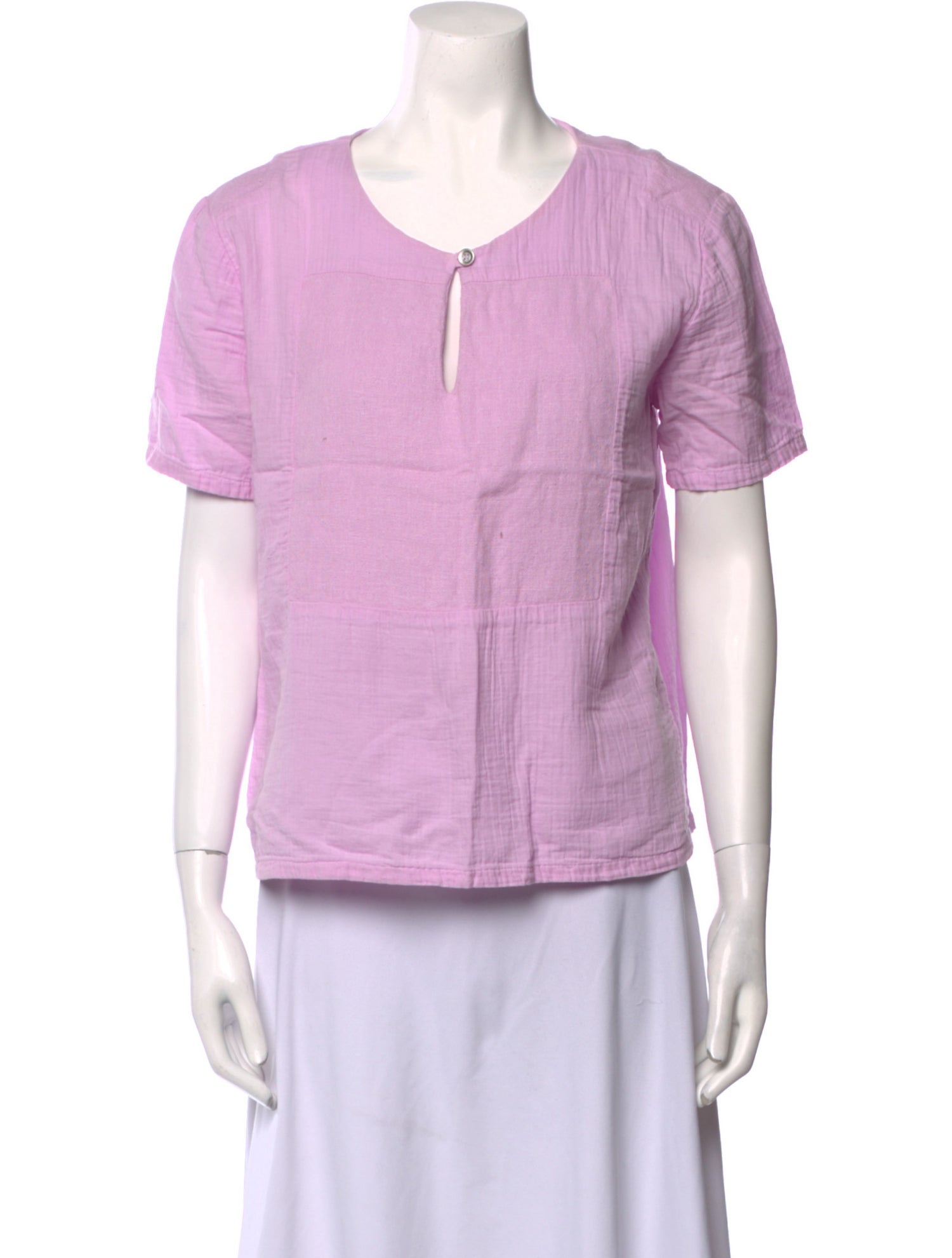 Atelier Delphine V-Neck Short Sleeve Top