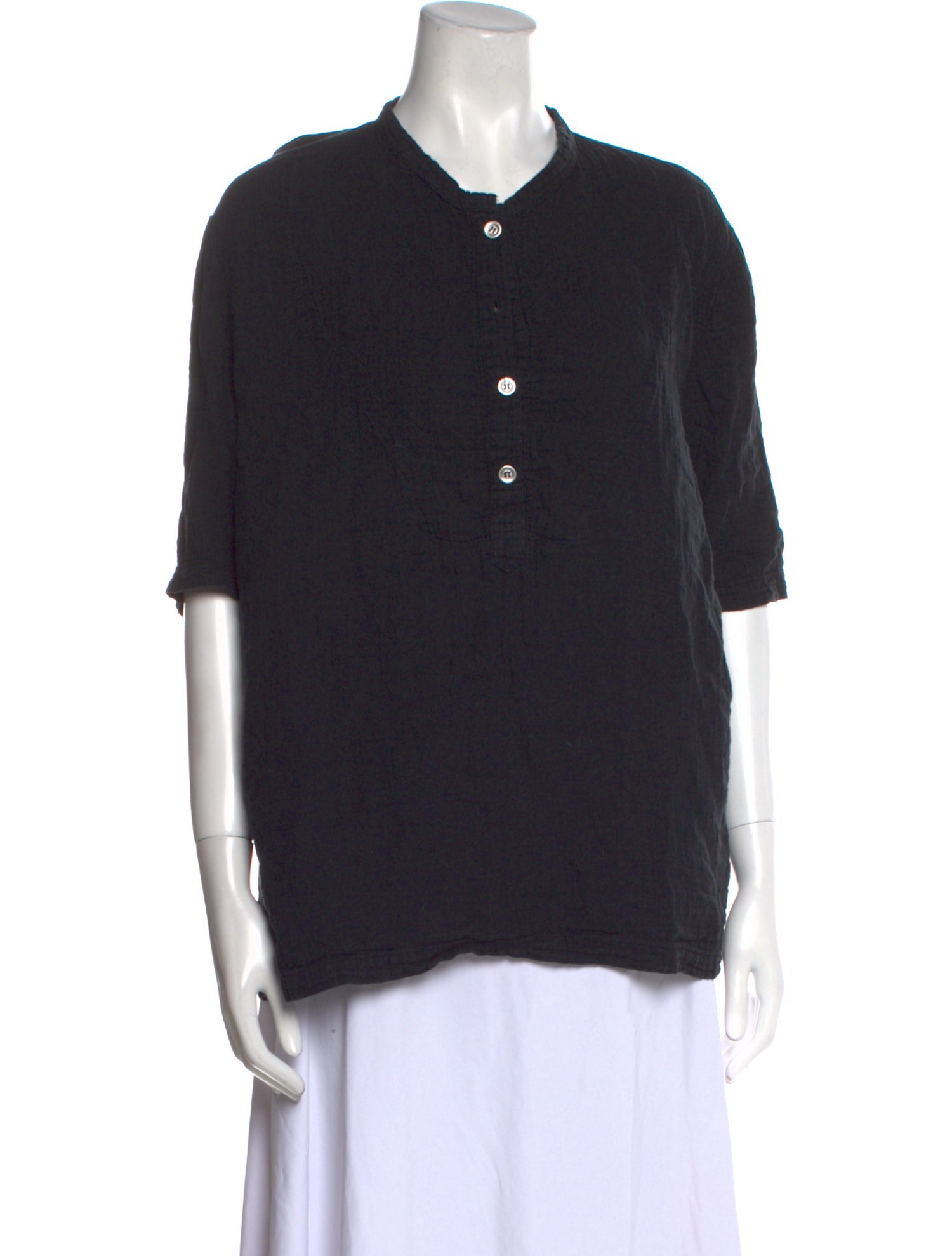 Atelier Delphine Crew Neck Short Sleeve Polo