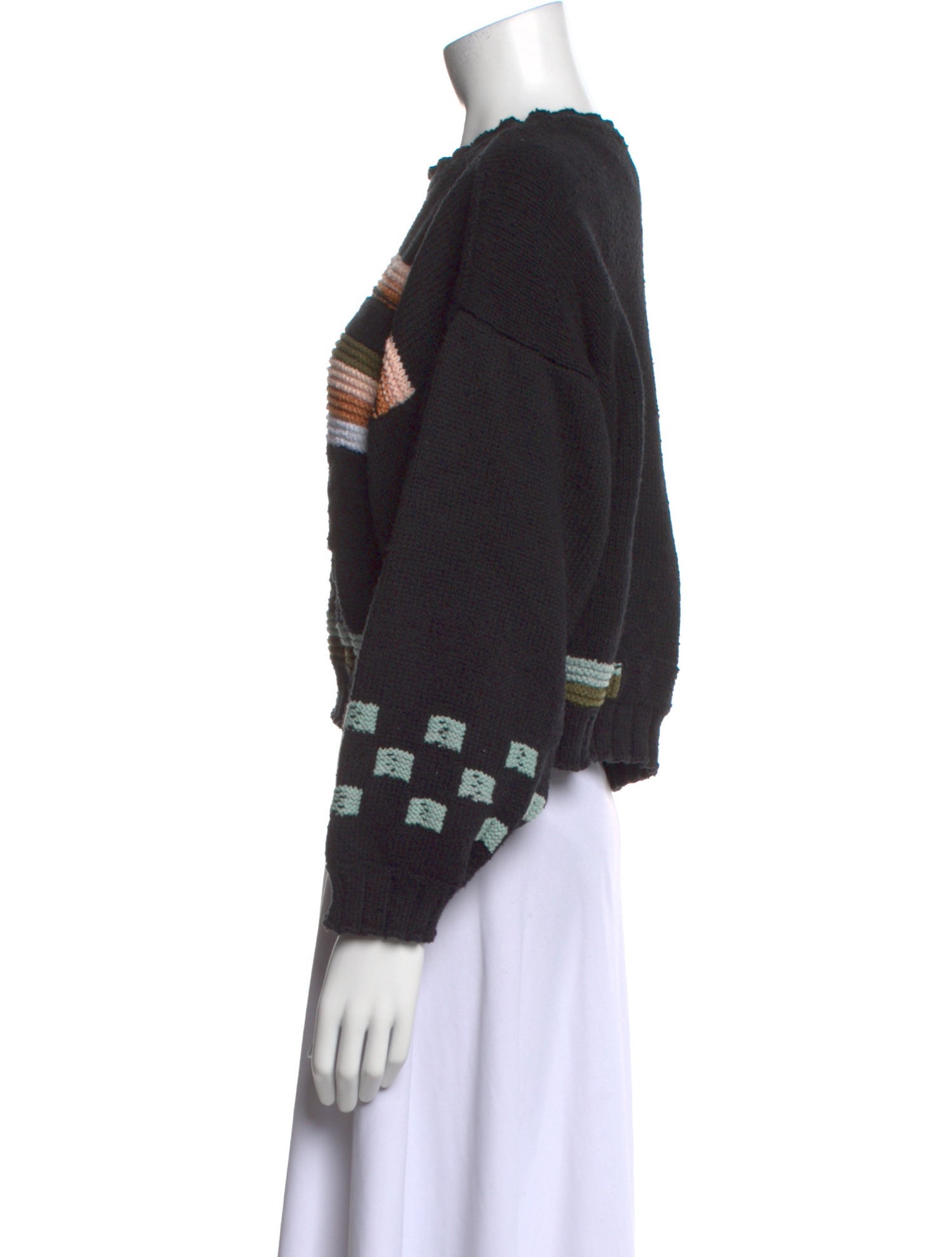 Atelier Delphine Striped Crew Neck Sweater