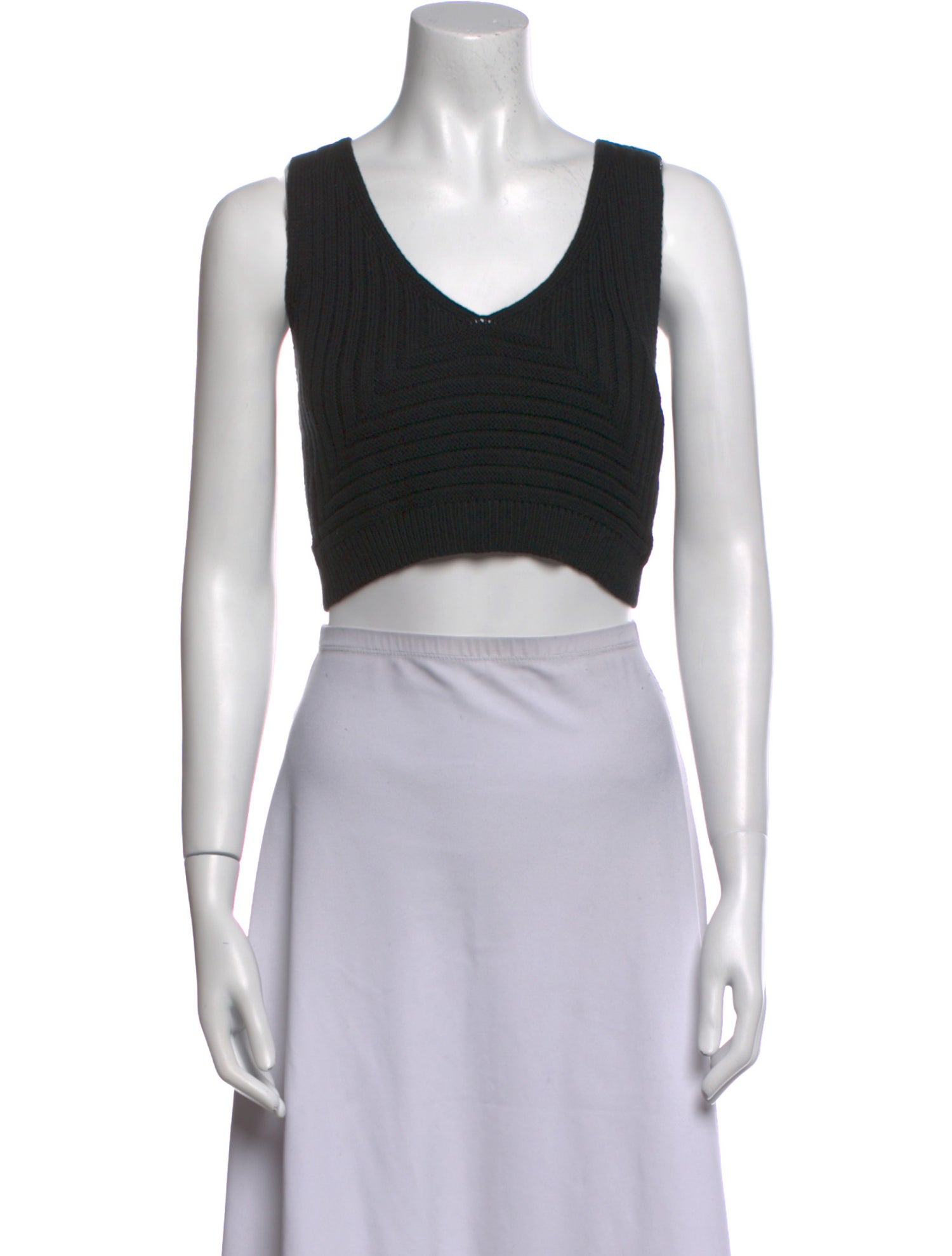 Atelier Delphine V-Neck Sleeveless Crop Top