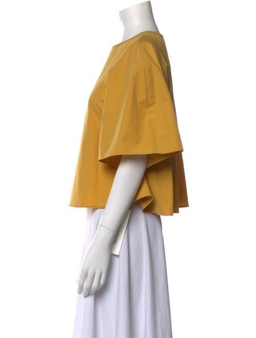 Atelier Delphine Crew Neck Short Sleeve Crop Top