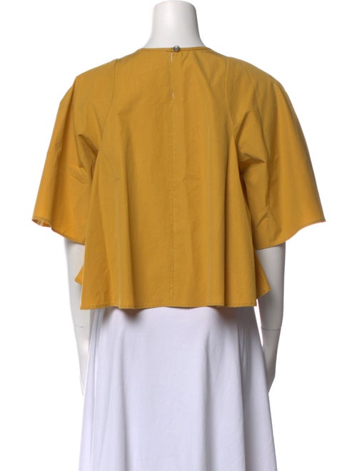 Atelier Delphine Crew Neck Short Sleeve Crop Top