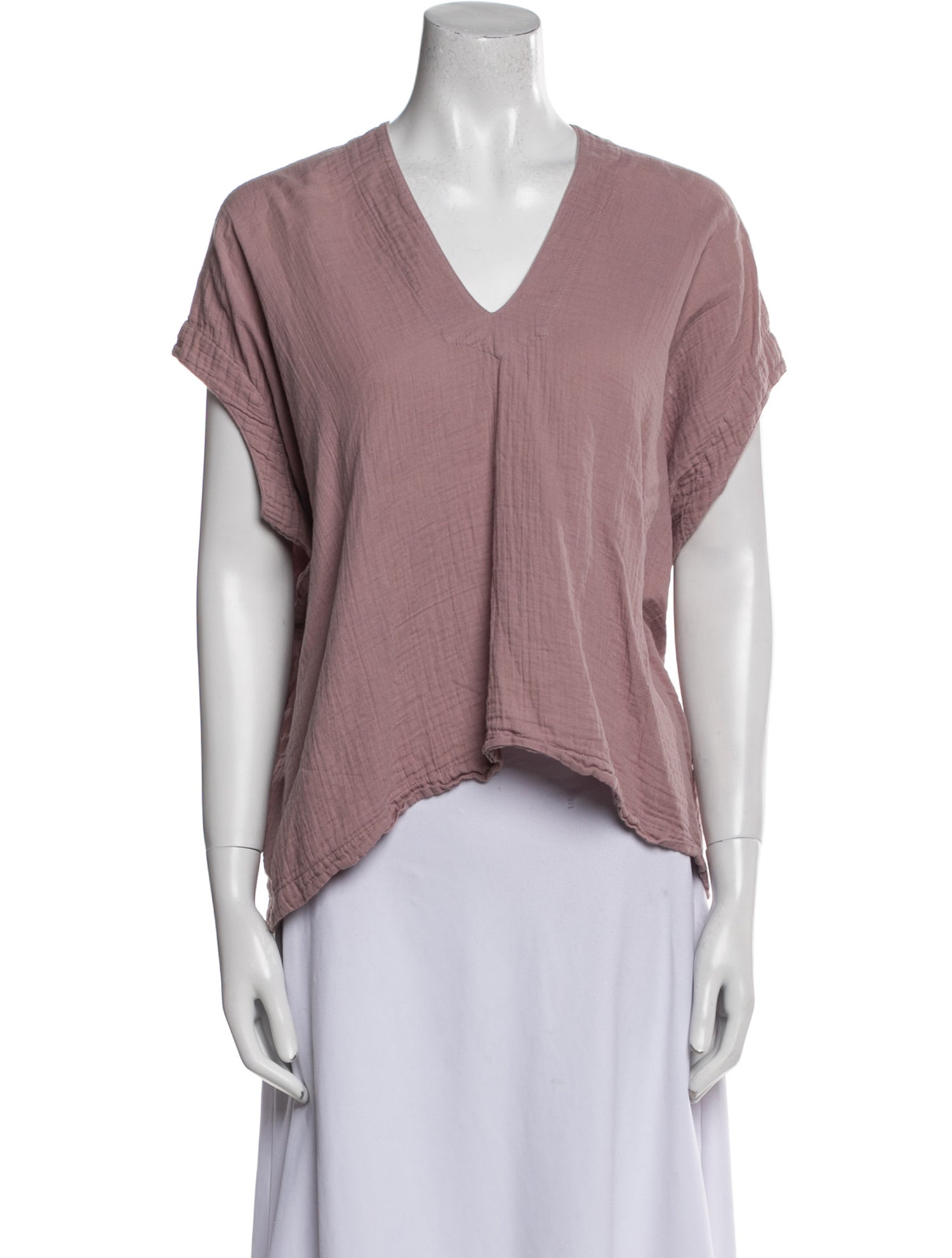 Atelier Delphine V-Neck Short Sleeve Top